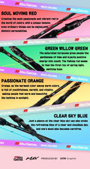 Original Abu garcia Rainbow Fishing Rod 4 colors 2 parts Lure Fishing Rod
