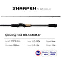 PURELURE SHARPEN Soft Lure Long Spinning and Casting XF/MF Action Rods FUJI Components Bass Pike Rod Fishing Rod Spinning Reel