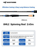 KastKing Spartacus III Rod 102g Carbon Spinning Casting Fishing Rod Lure Weight FUJI F+SIC Guide Rings 1.98/2.13/2.28/2.43m Rods