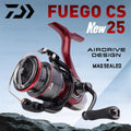 2025 Original DAIWA Fishing Spinning Reel FUEGO CS LT 1000-6000 Fishing Reels 5KG/10KG/12KG Power 5.3:1/6.2:1 Seawater Reels