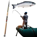 Carbon Fiber Telescopic Fishing Rod 2.1M 2.4M 2.7M Portable Travel Rod M Power for Bass Pike Carp Fishing