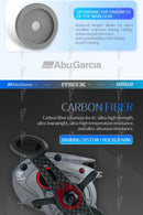 ABU Garcia Original Max Elite Baitcasting Fishing Reel 9/1BB Gear Ratio 7.1:1 Net Weight 152g Max Drag 5kg Magnetic Break System