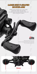 Abu Garcia Original Revo Beast X Baitcasting Fishing Reel Gear Ratio 6.4:1 7/1 BB Max Drag 11KG Alloy Frame D2 Brass Main gear