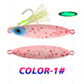 TOLU New 30g/40g/60g/80g Fast Sinking Jigging Fishing Lure Laser Paper Coating Luminous Jig Lure Sea Fishing Trolling Jigging
