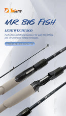 TOLU New MR.Big Fish 2 Sections Spinning/Casting Fishing Rod  Original FUJI guides 1.98-2.74m Ultra-lightweight Design 102-139g