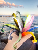 10Pcs 9cm Fishing Lures T Tail Worm Soft Bait Plastic Paddle Tail Swim Baits for Bass Trout Freshwater Saltwater