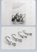2025 NEW Design Jig Head Hook With Metal Lip 3.5g/5g/7g/10g 10pcs/pack Enhanced Bait Action for Bass And Soft Worm Fishing