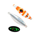 TOLU Slow Bee Slow pitch jig 30g 40g 60g 80g 100g 120g Shore Casting Jigging Spoon Lure Glow Saltwater Fishing Lure WIth Hook