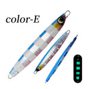 TOLU NEW Slow Sinking Metal Jig 5 Colors 3D Eyes 60g-200g Long Casting Slow Sinking Fall Jigs Saltwater Deepsea Fishing Lure